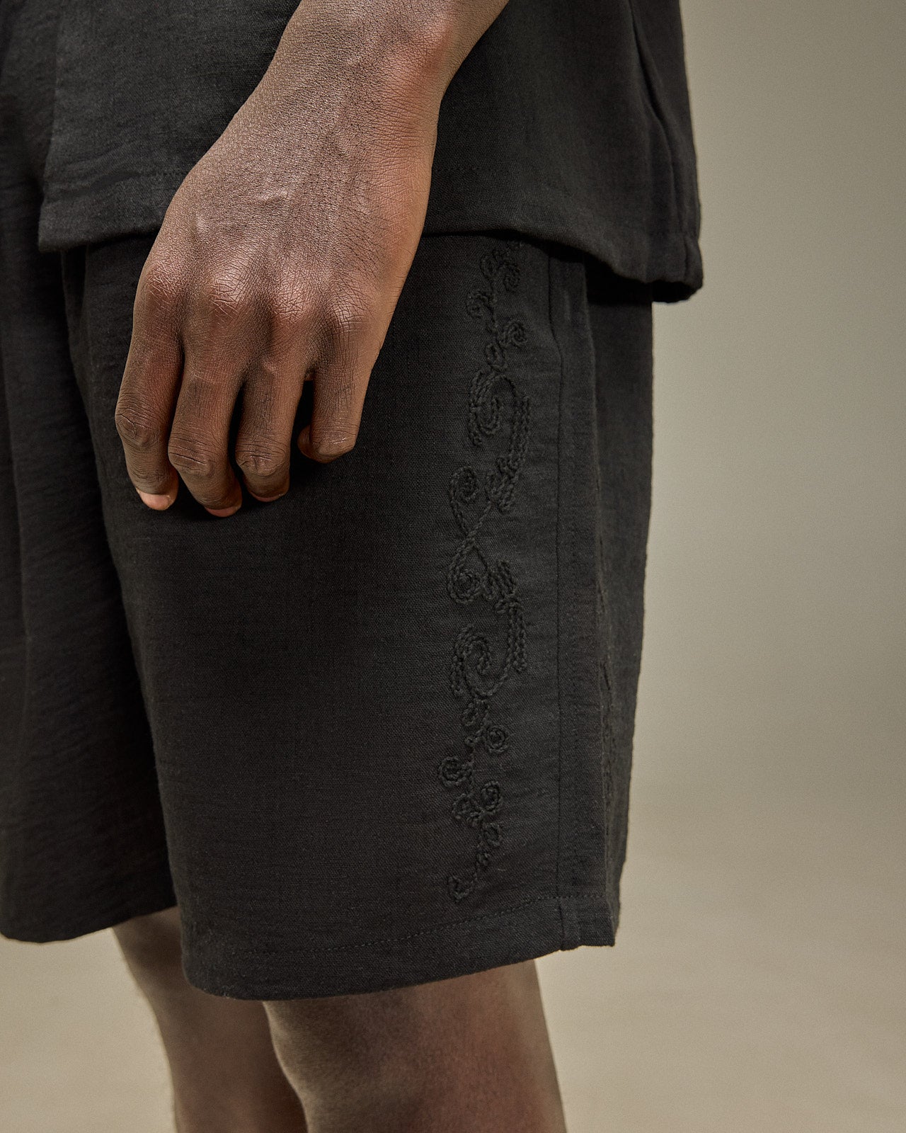 Embroidered Resort Shorts