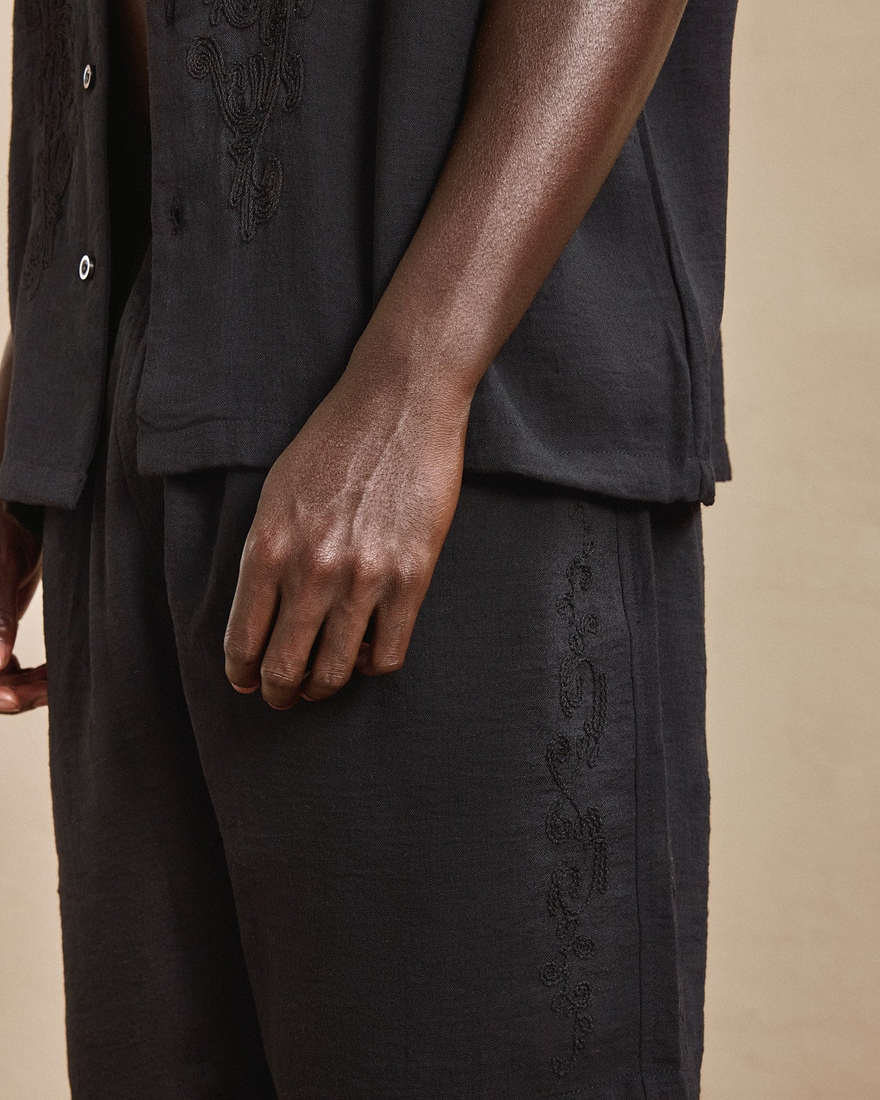 Embroidered Resort Shorts